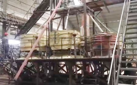 搖擺篩鑄造沙分級篩分內(nèi)蒙客戶現(xiàn)場