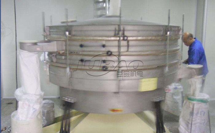 圓形搖擺篩寶珠砂分級篩分試機 搖擺篩客戶現(xiàn)場