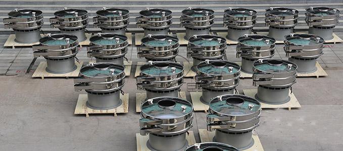 粉末類(lèi)物料結(jié)塊篩分處理視頻 巨寶旋振篩