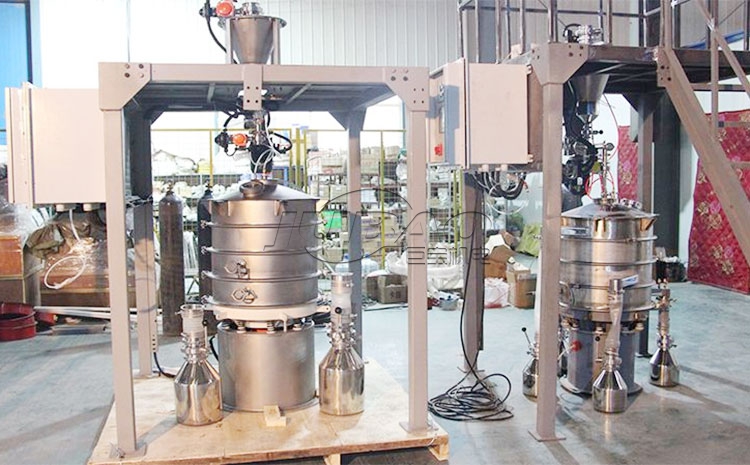 超聲波振動(dòng)篩工作現(xiàn)場(chǎng)