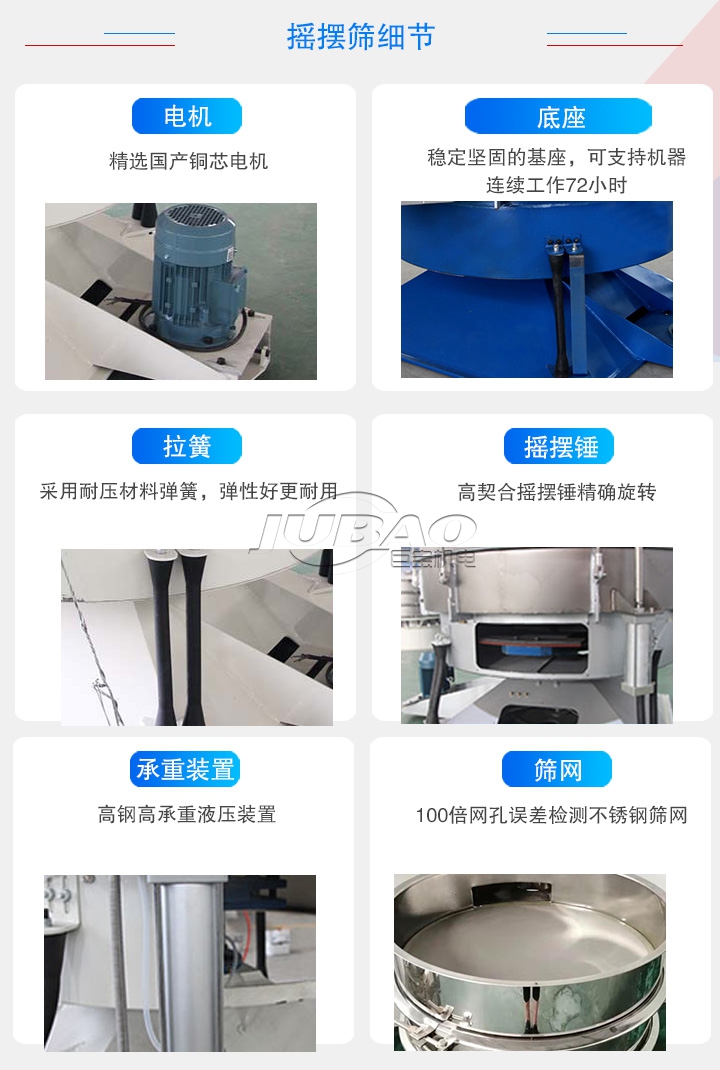 藥廠圓形搖擺篩客戶現(xiàn)場工作視頻 圓形搖擺篩特點