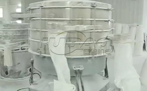 圓形搖擺篩客戶篩分現(xiàn)場(chǎng)