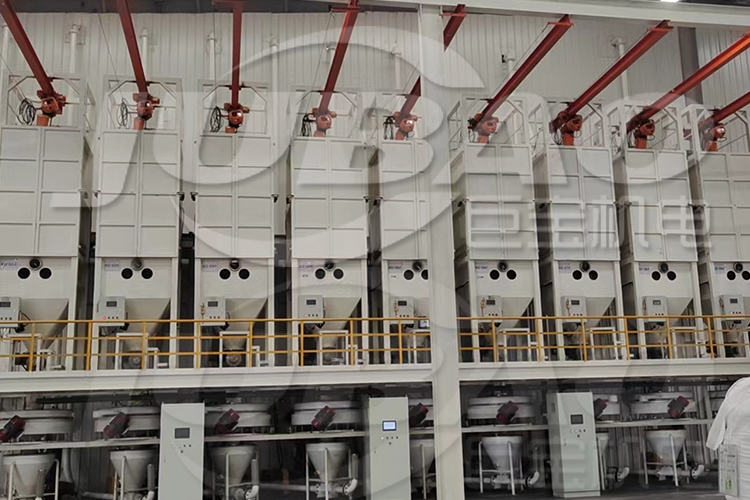 安裝噸包投料站現(xiàn)場